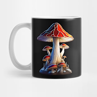 Tall Woodsy Mushroom Bunch Mug